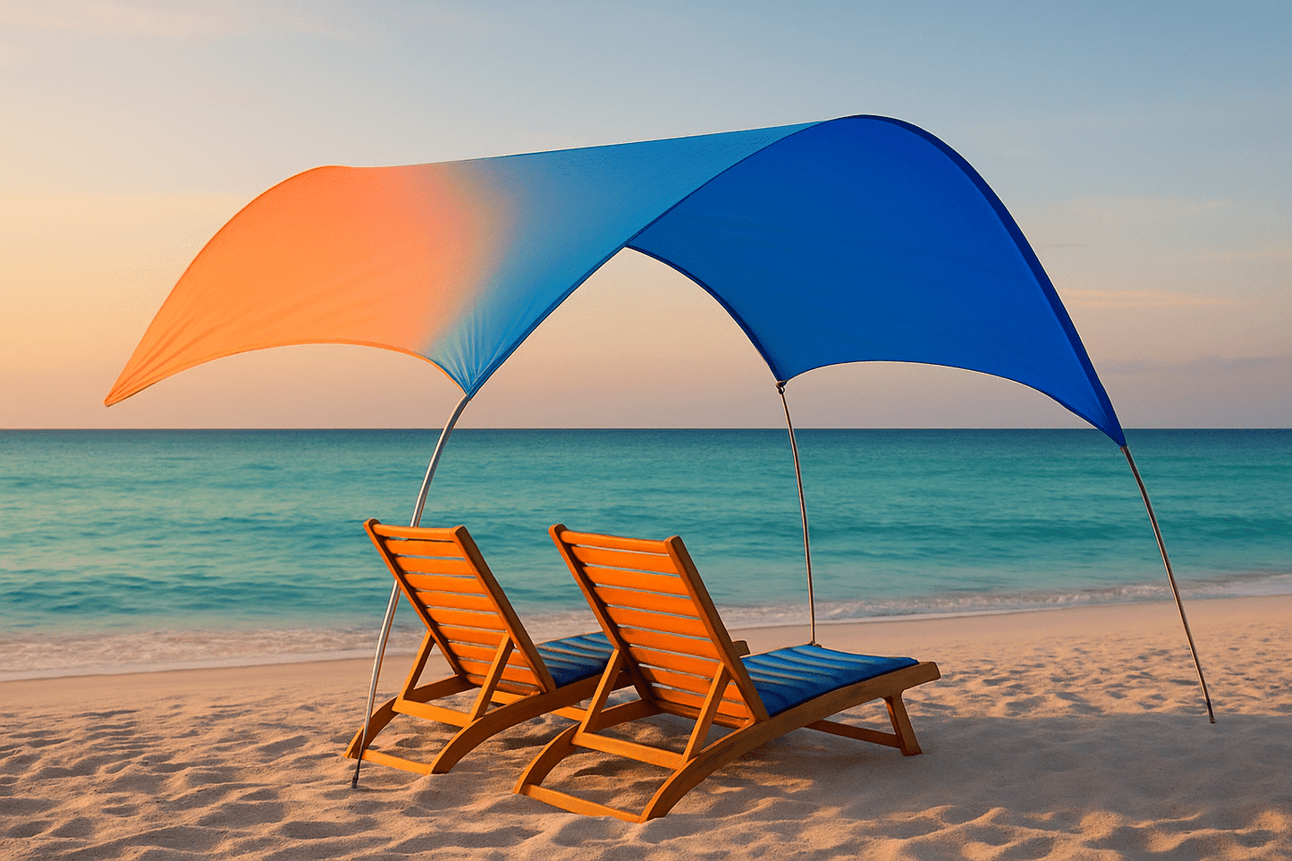 CoastFlow™ Sail Shade — 4 × 2 m UPF 50+ Ultra-Light Beach Canopy