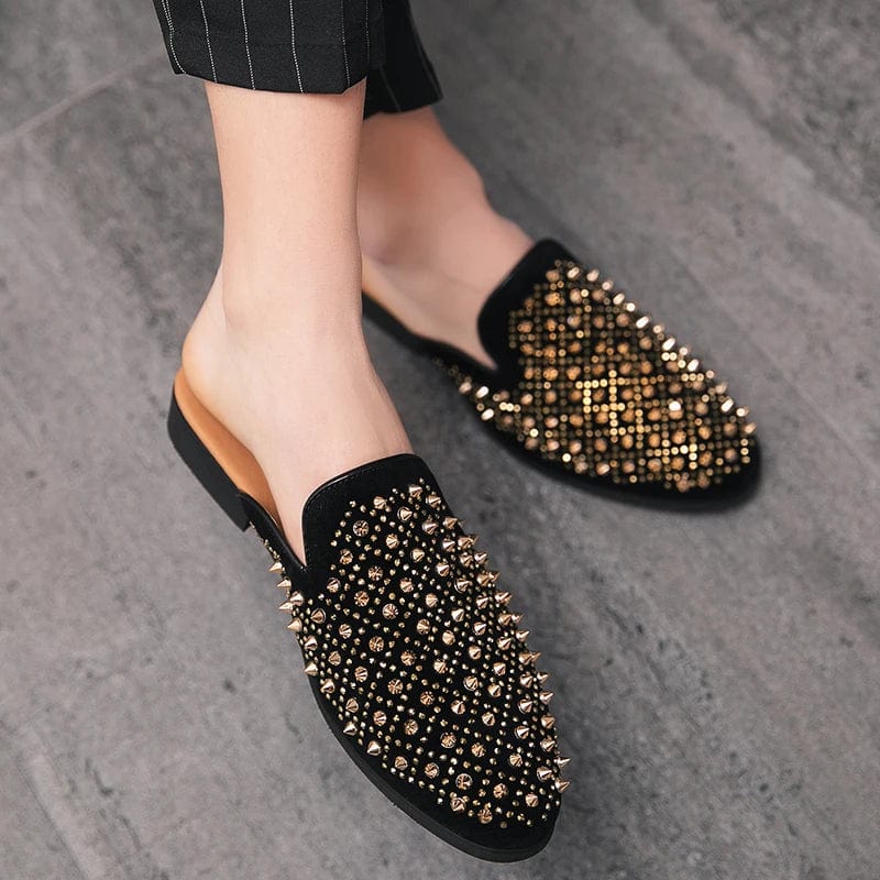Eclat Noir™ Rivet Loafers