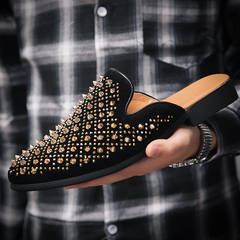 Eclat Noir™ Rivet Loafers