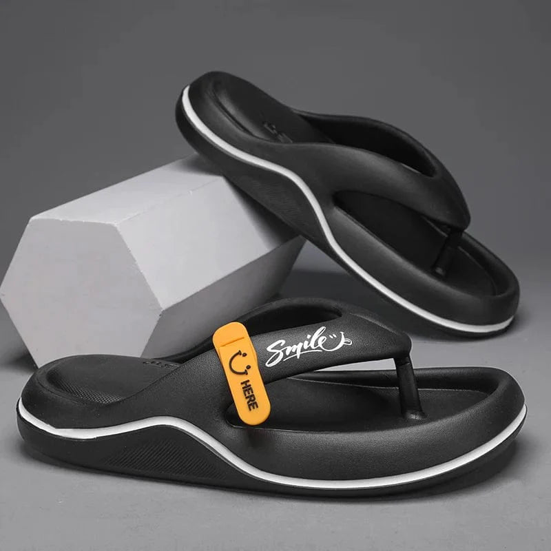 Elevated Comfort: Men's Platform Flip Flops