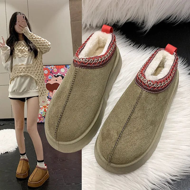 CozyLux™ Women's Signature Suede Slip-Ons - Plush Comfort with Every Step