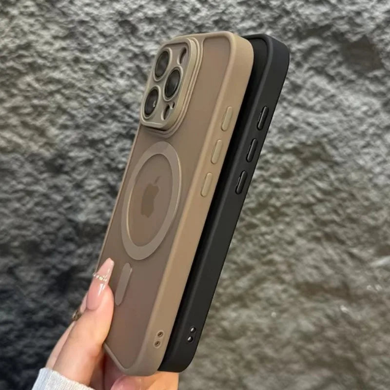 Magnetic Brown Lens Protection Phone Case