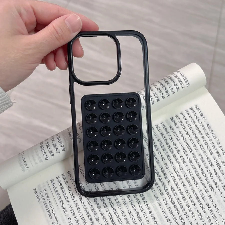 Suction Cup Airbag Clear Phone Case