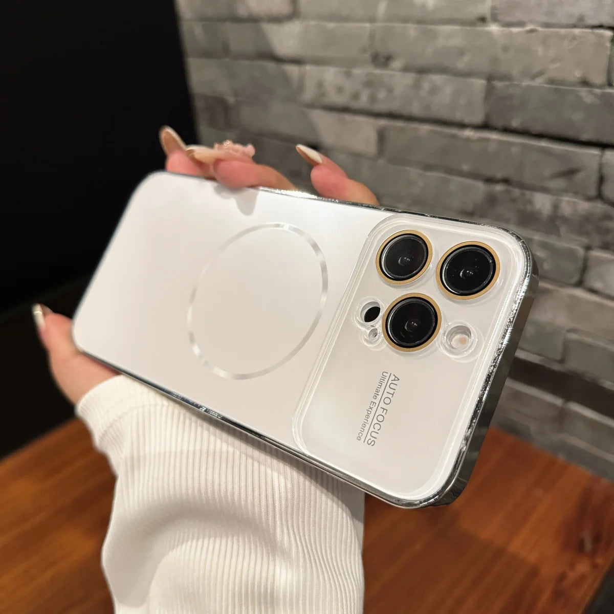 Magnetic Frosted Glass Case For iPhone