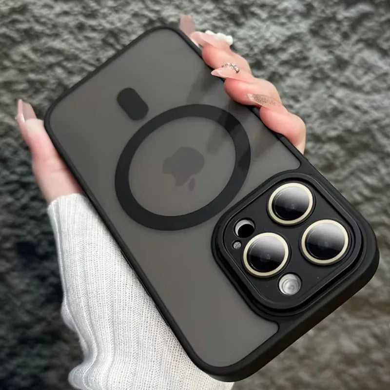 Magnetic Brown Lens Protection Phone Case