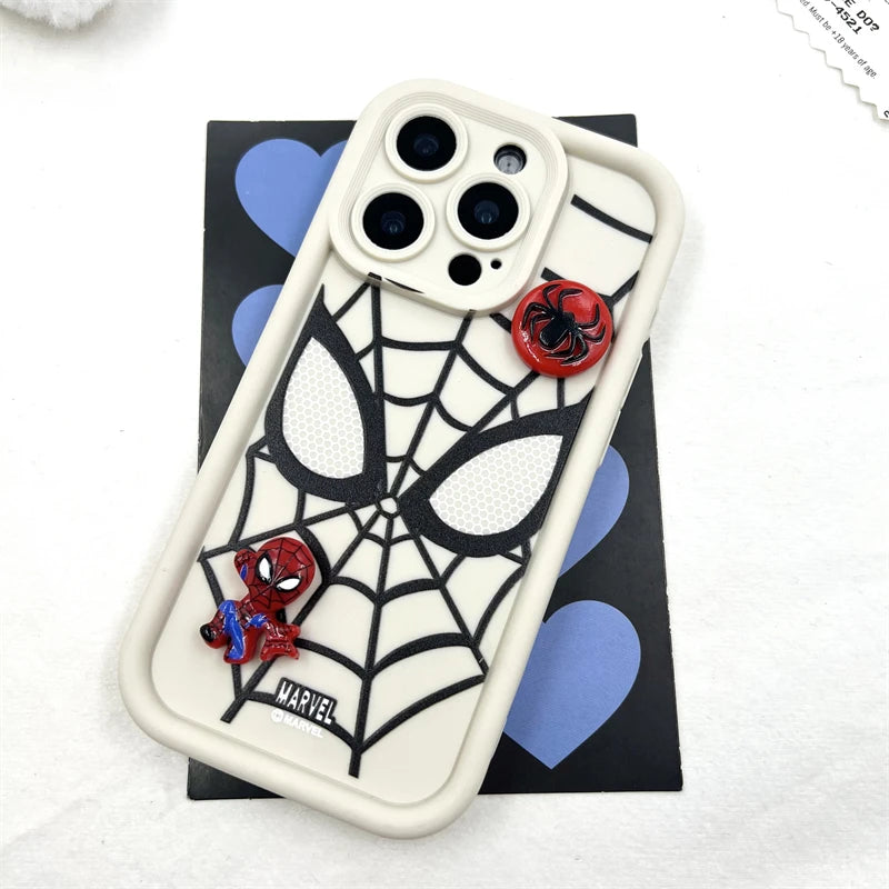 3D Spider-Man Cartoon Silicone Phone Case