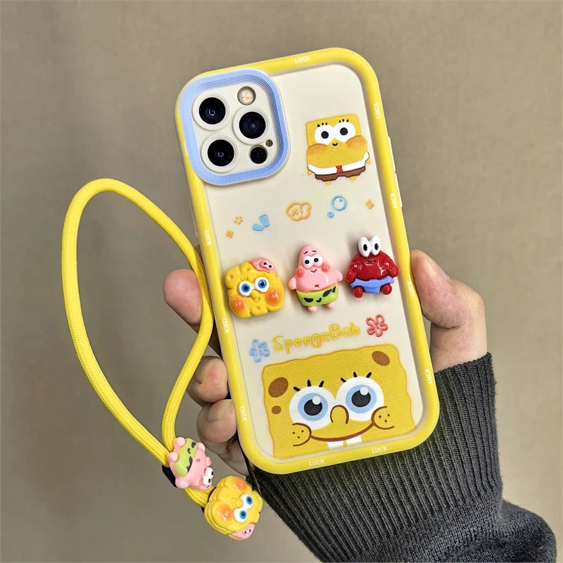 Cute 3D SpongeBob & Patrick Phone Case