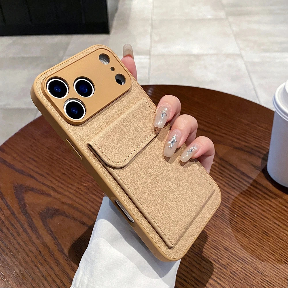 PU Leather Card Wallet Phone Case