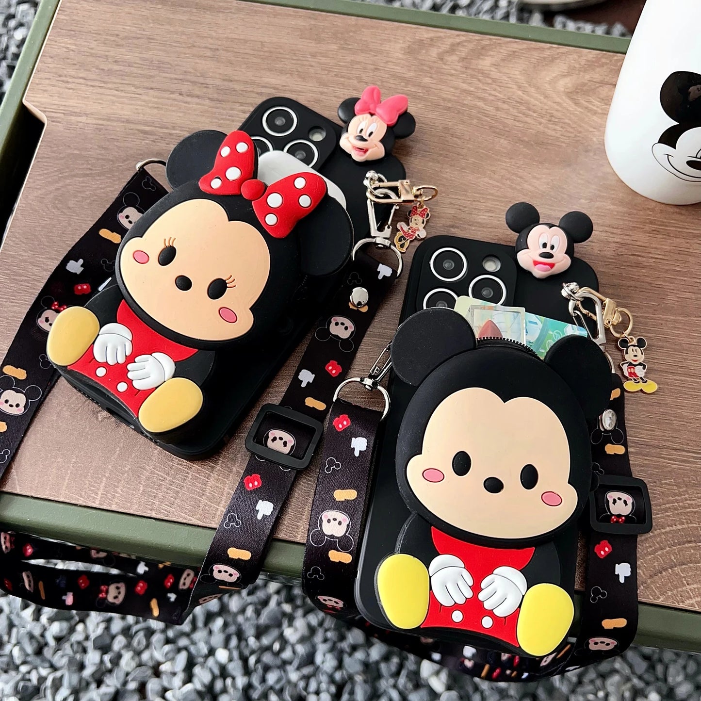 Minnie Mickey Wallet Phone Case for iPhone