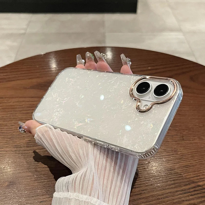 Rainbow Shell Glitter Laser Phone Case