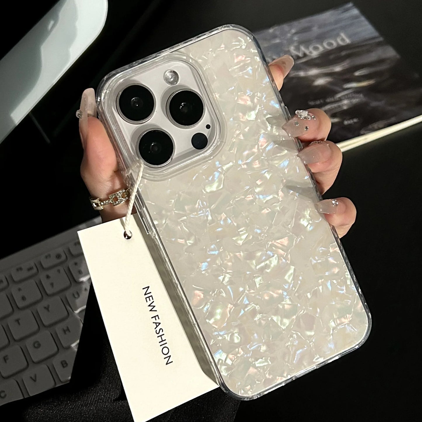 Glitter Conch Shell Phone Case