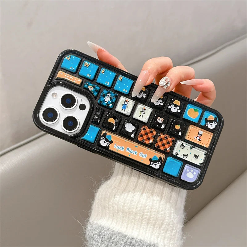 Cartoon Kitty Jelly Bread Phone Case