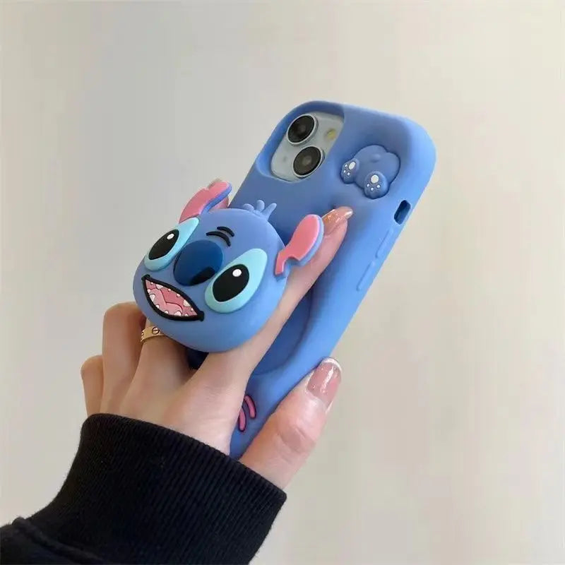 Kuromi Kitty Stitch Head Phone Case for iPhone