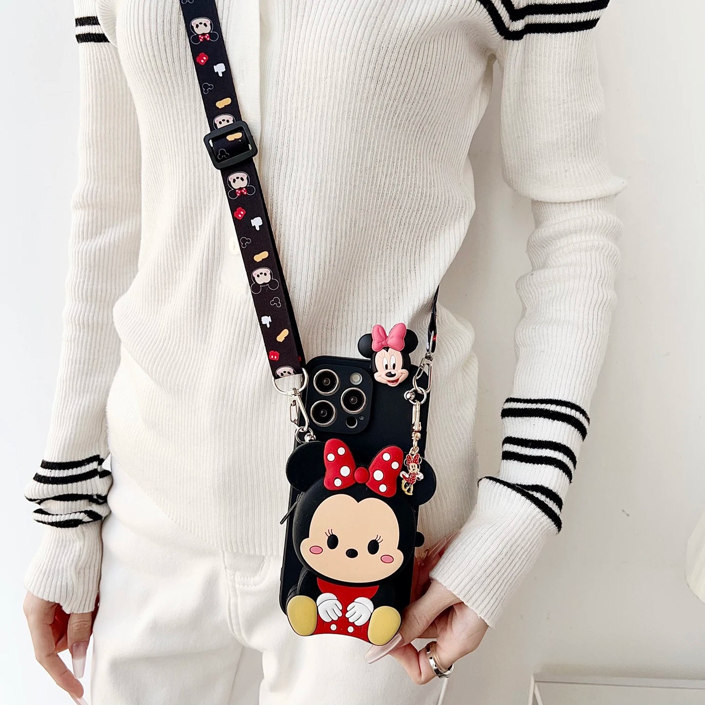 Minnie Mickey Wallet Phone Case for iPhone