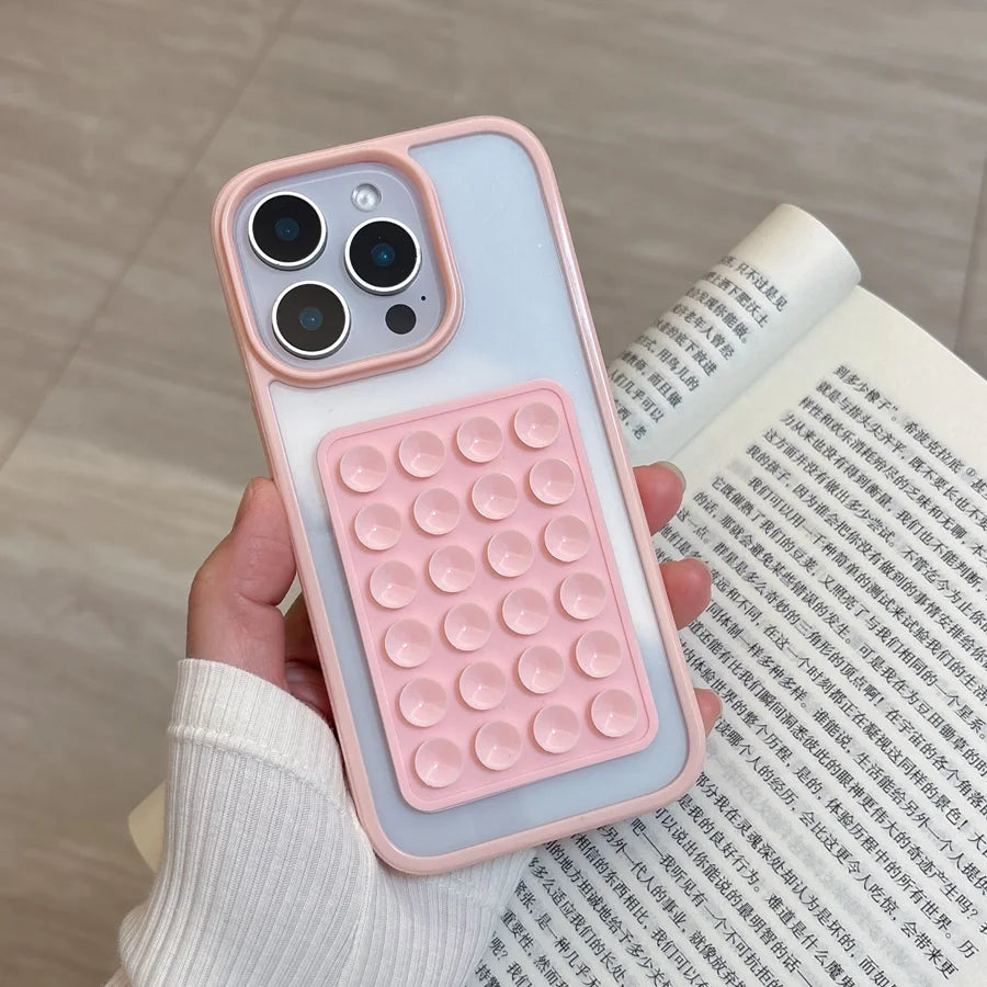 Suction Cup Airbag Clear Phone Case