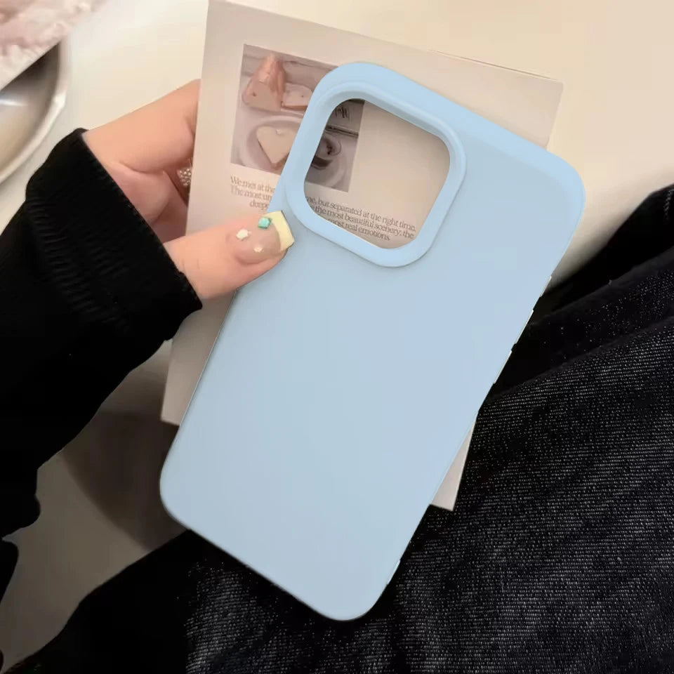 Solid Color Silicone Case For iPhone