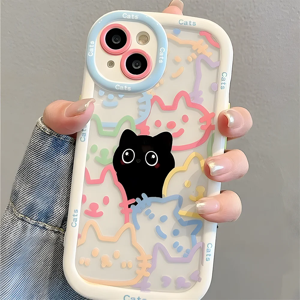 Cute Cat Silicone Phone Case