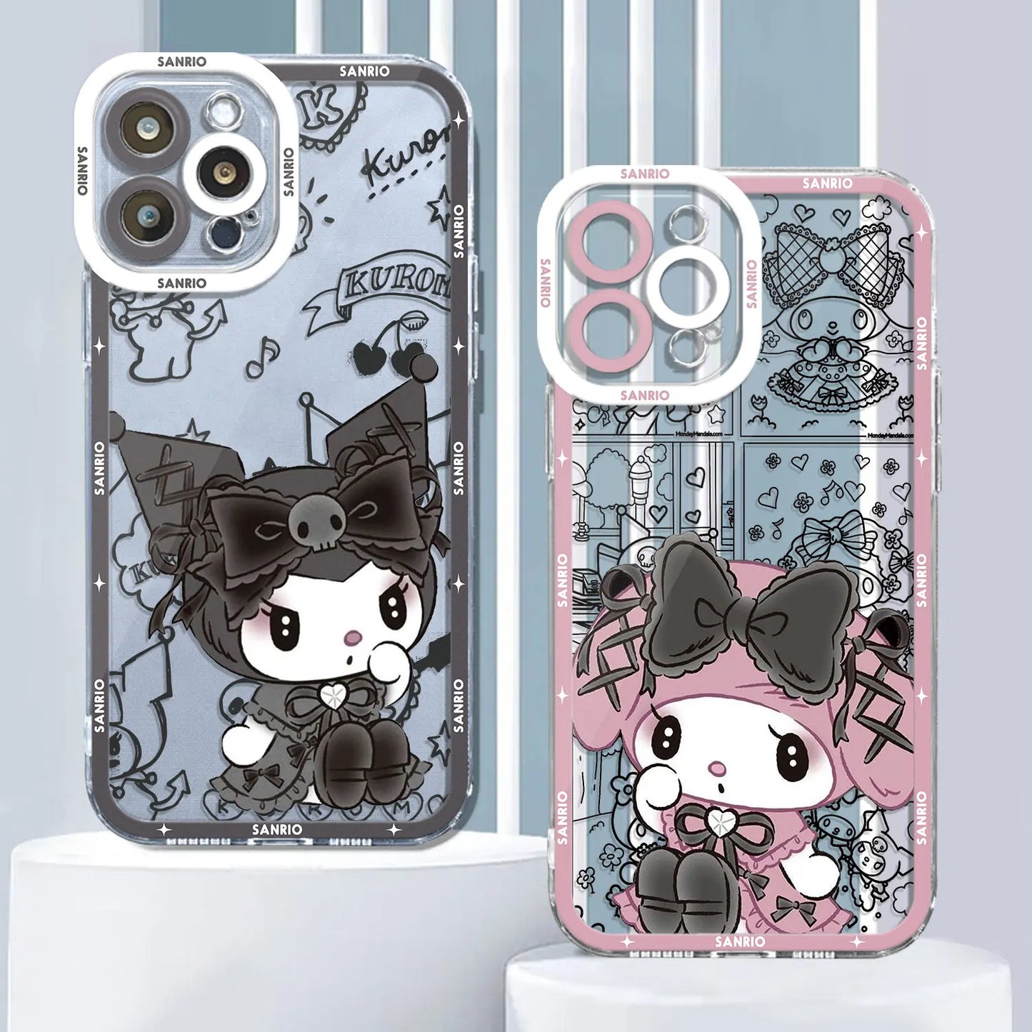 Hello Kitty Kuromi Melody iPhone Case