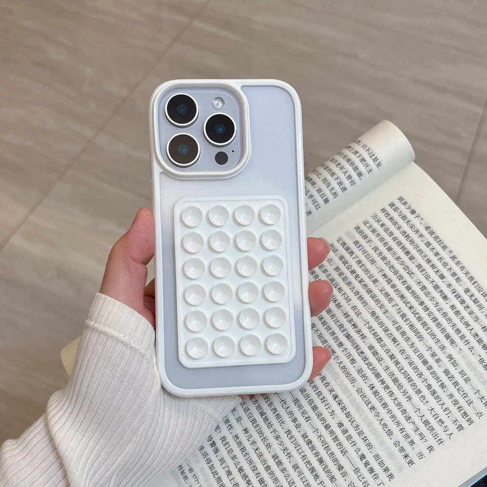 Suction Cup Airbag Clear Phone Case