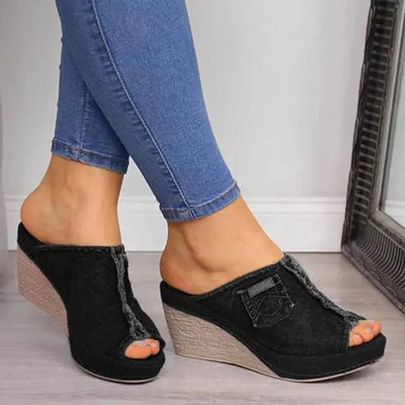 SummerStride™ Femme Denim Espadrilles