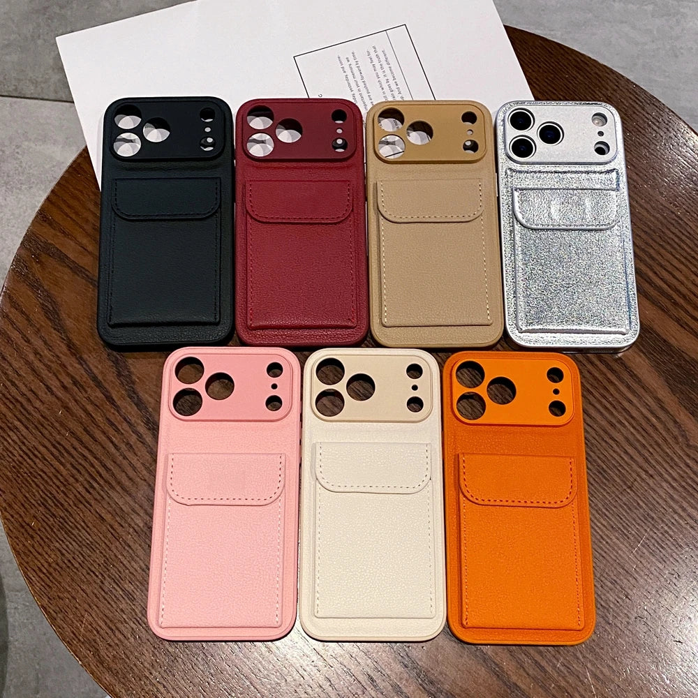 PU Leather Card Wallet Phone Case