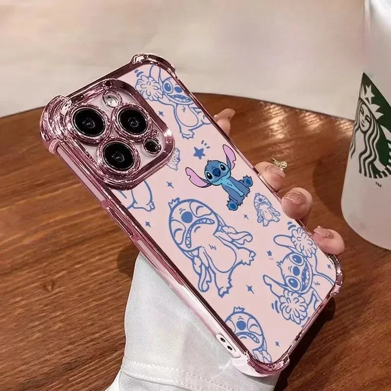 Cute Stitch Clear Phone Case