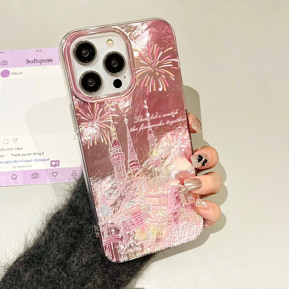 Fireworks Castle Laser Phone Case