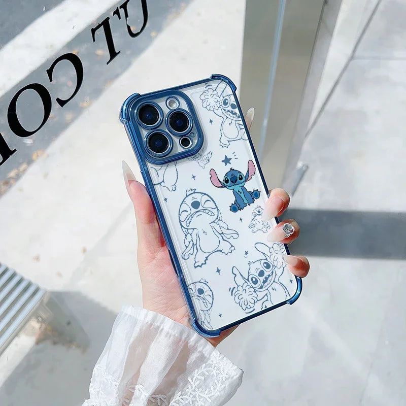Cute Stitch Clear Phone Case