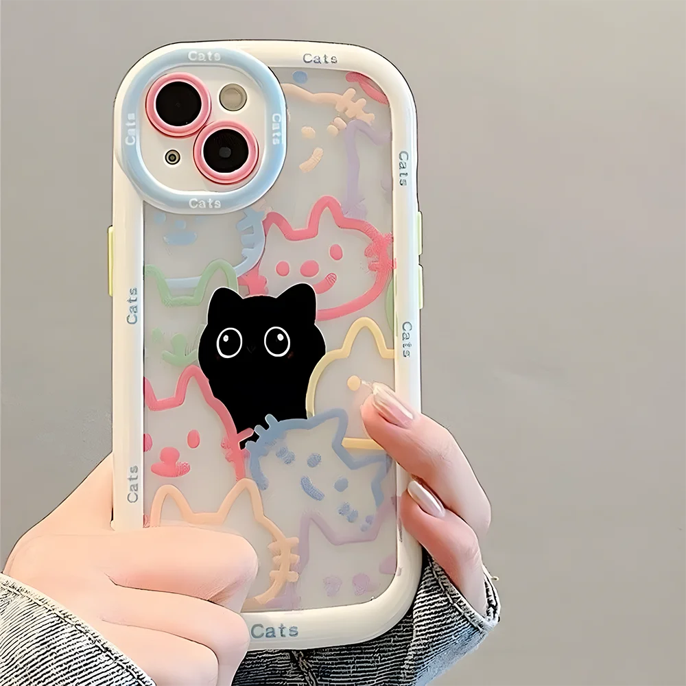 Cute Cat Silicone Phone Case