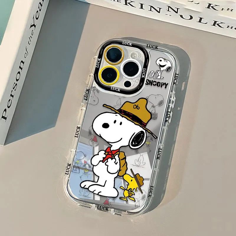 Snoopy Cartoon Mirror Phone Case