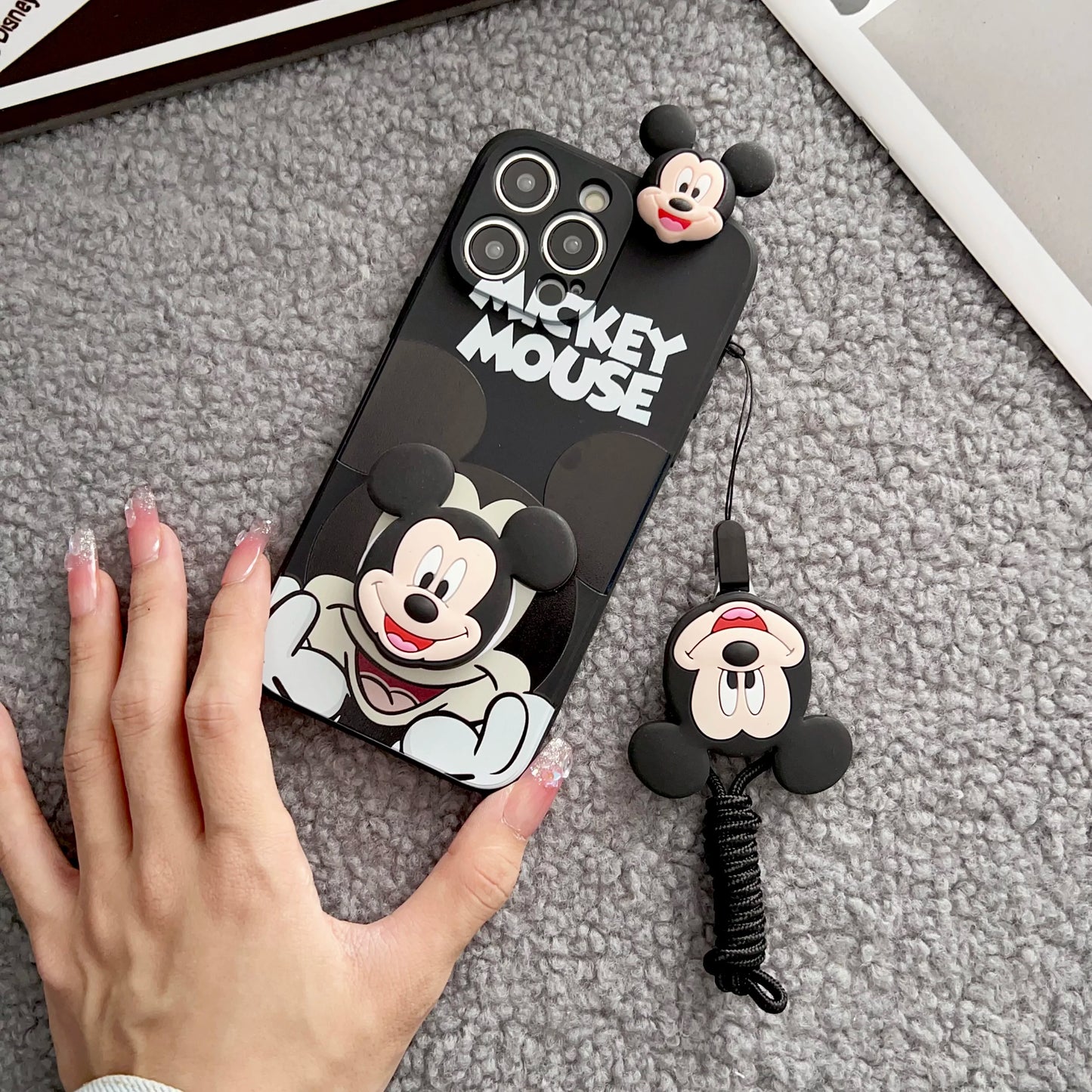Minnie Mickey Head Phone Case for iPhone