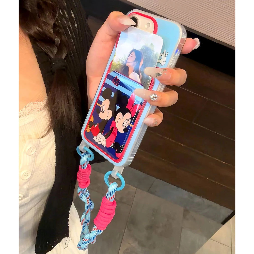 Mickey Minnie Card Holder Phone Case
