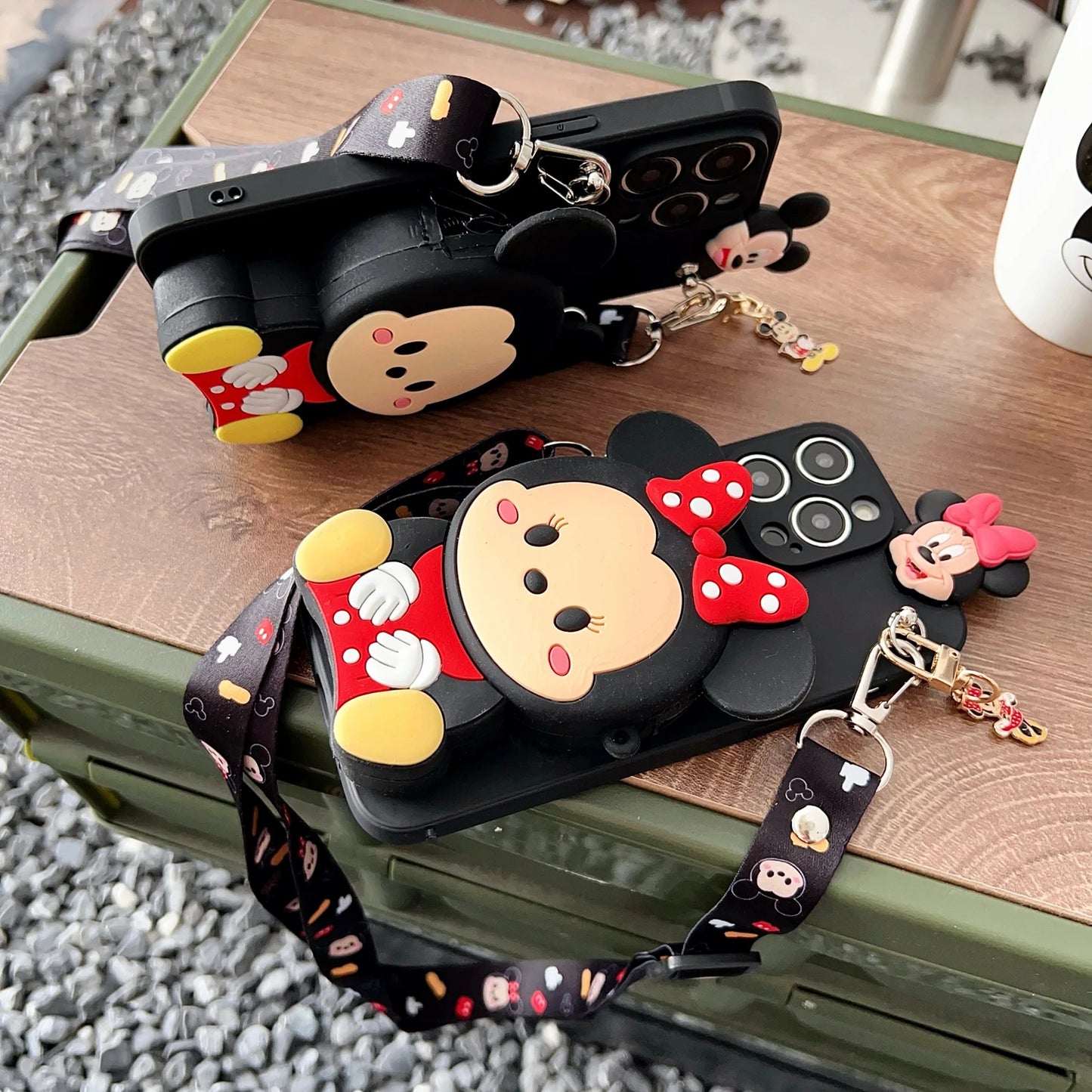 Minnie Mickey Wallet Phone Case for iPhone