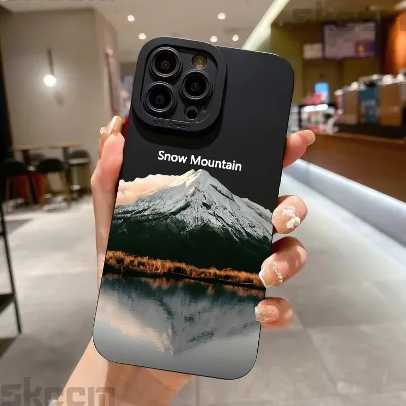 Black Mountain Peak Phone Case