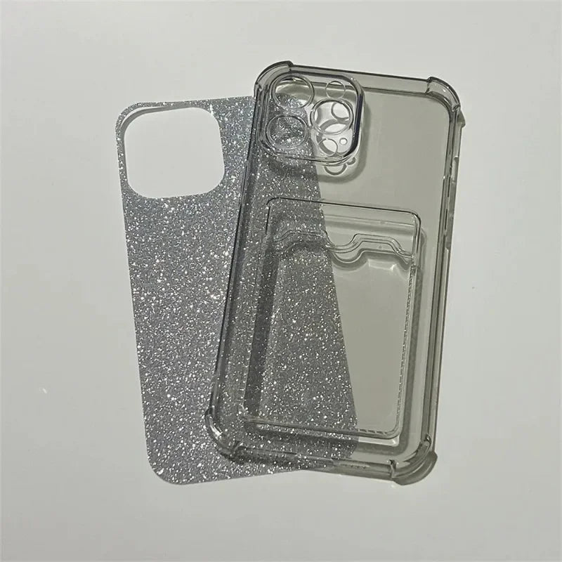 Glitter Card Holder Wallet Phone Case