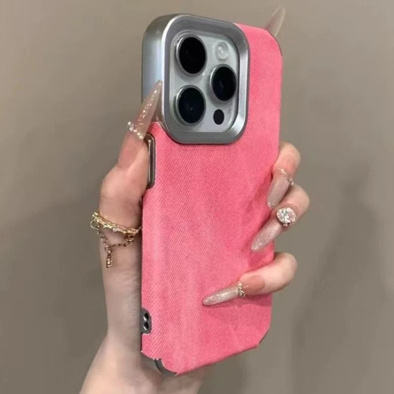 Matte Faux Leather Phone Case