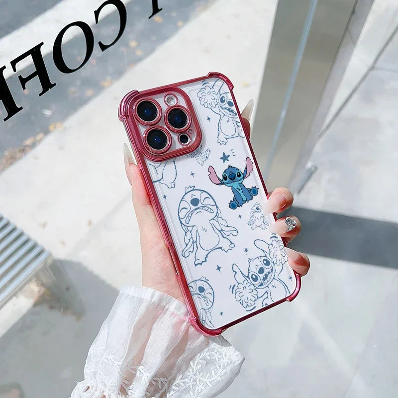 Cute Stitch Clear Phone Case