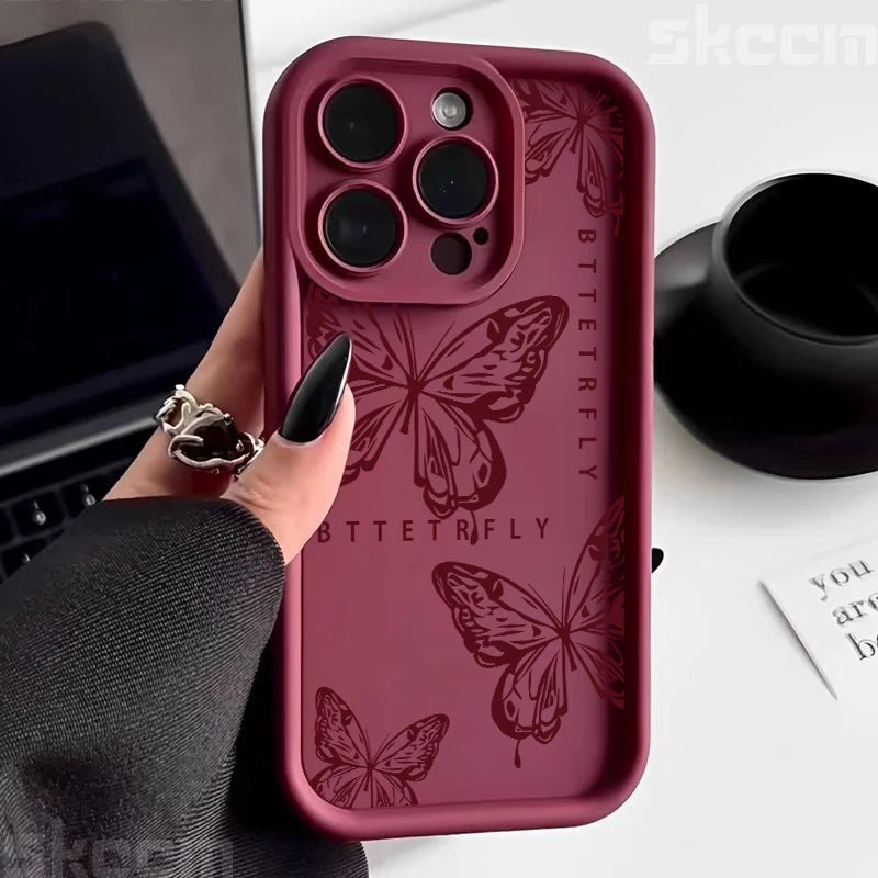 Pink Butterfly Phone Case