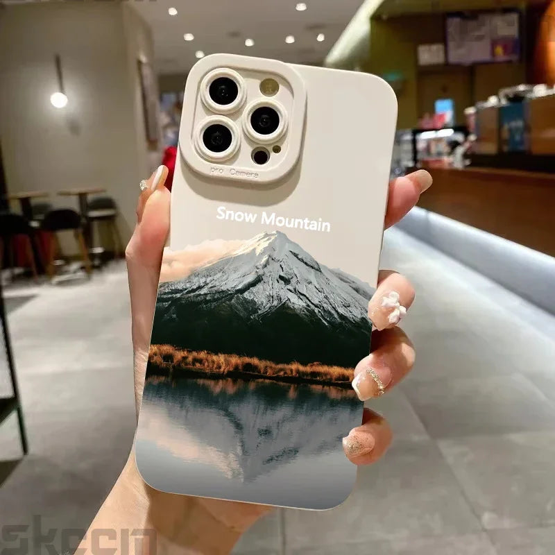 Black Mountain Peak Phone Case