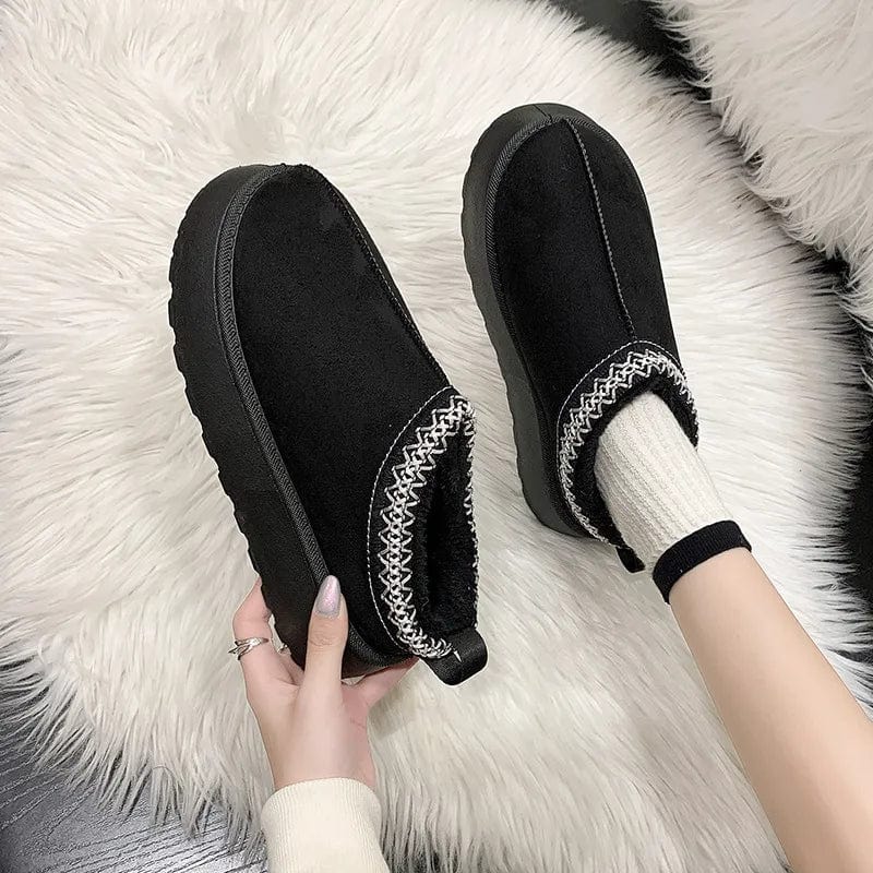 CozyLux™ Women's Signature Suede Slip-Ons - Plush Comfort with Every Step