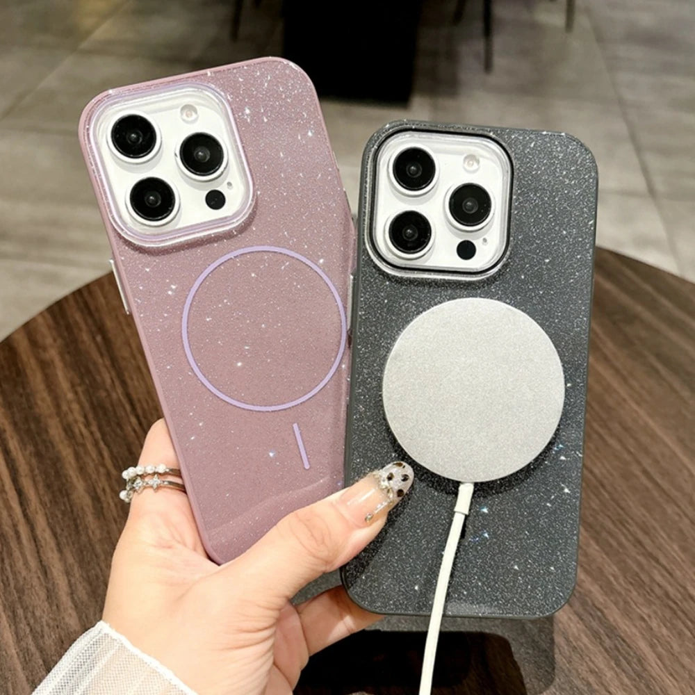 Magnetic Glitter Phone Case For iPhone