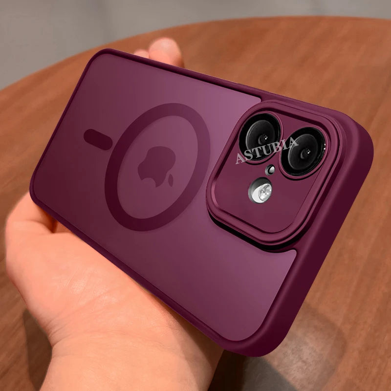 Magnetic Brown Lens Protection Phone Case