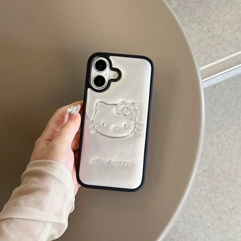 Hello Kitty Cartoon Leather Phone Case