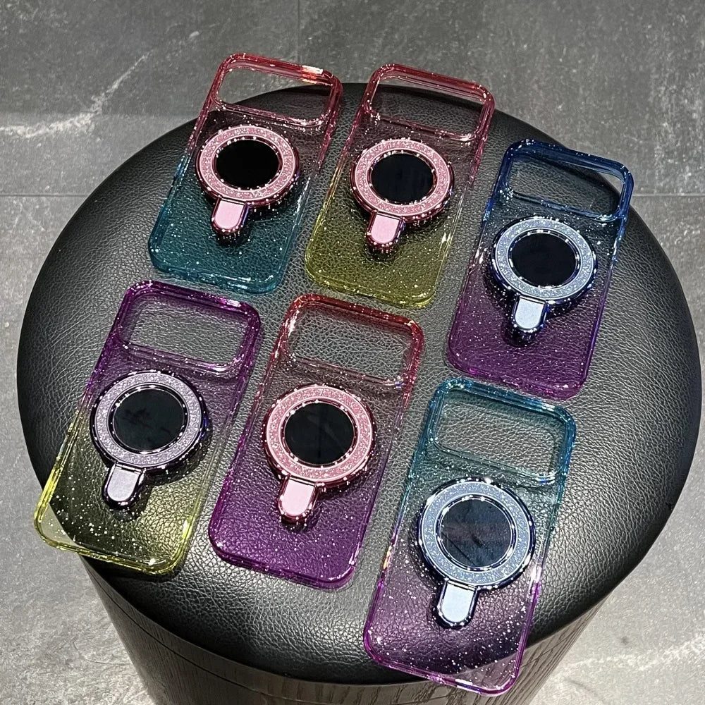 Glitter Gradient Clear Phone Case