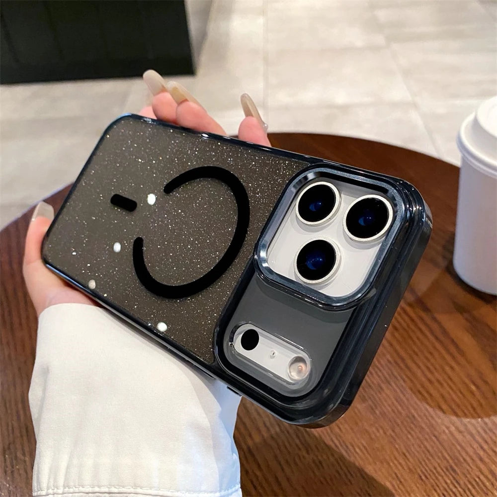 Glitter Magnetic Phone Case For iPhone