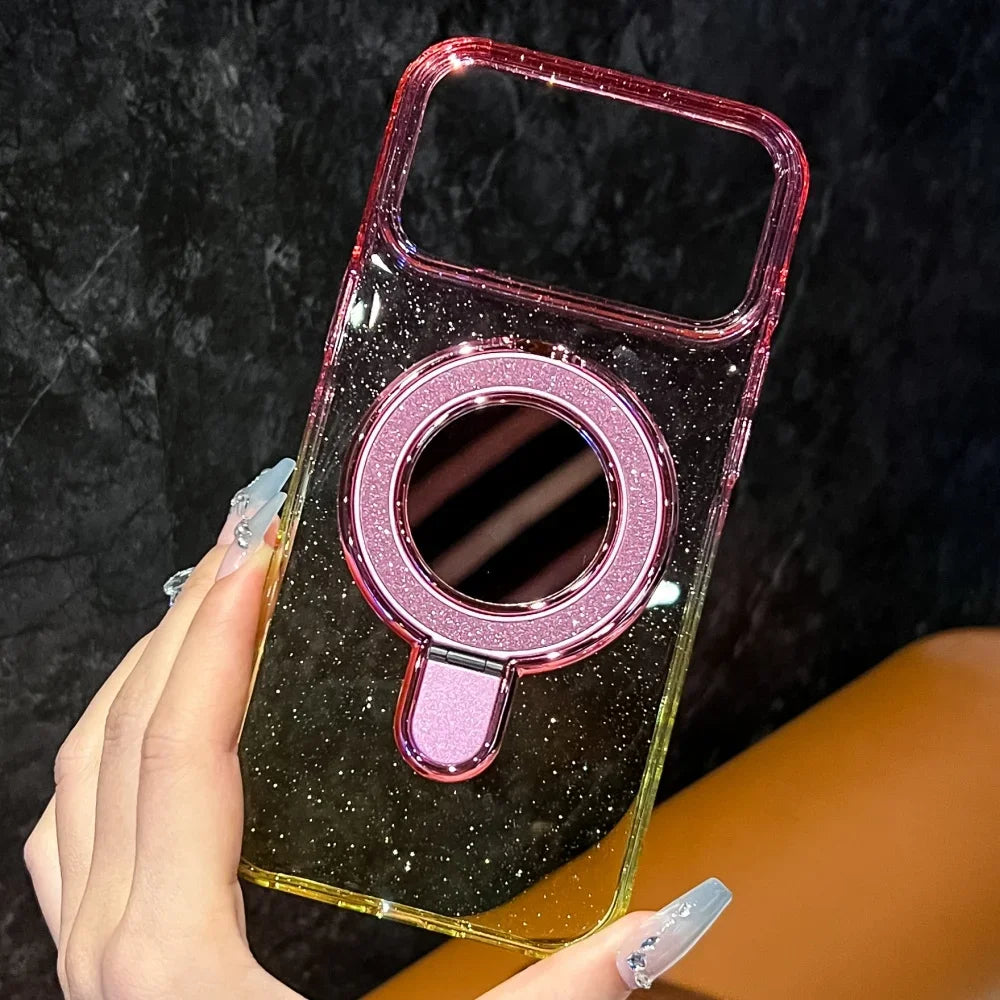 Glitter Gradient Clear Phone Case