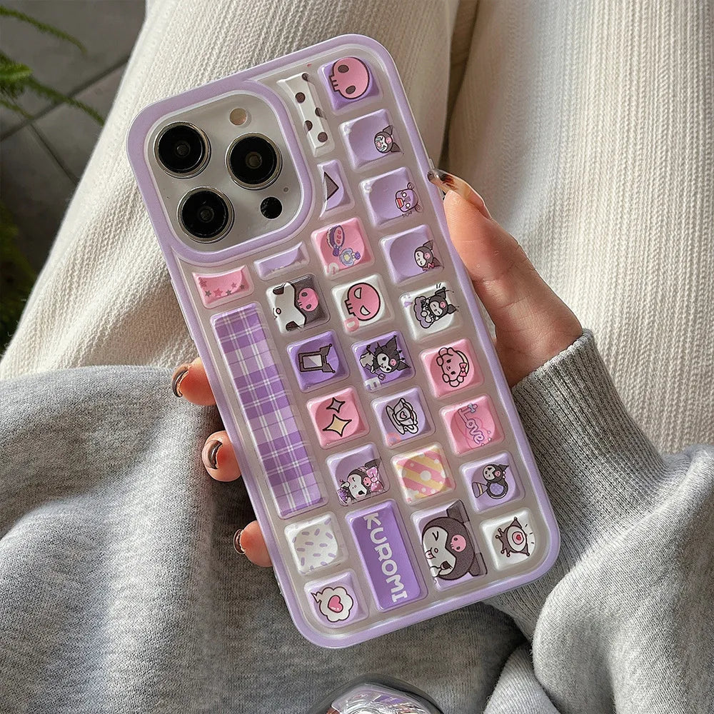 Sanrio Kuromi Hello Kitty Purin Phone Case