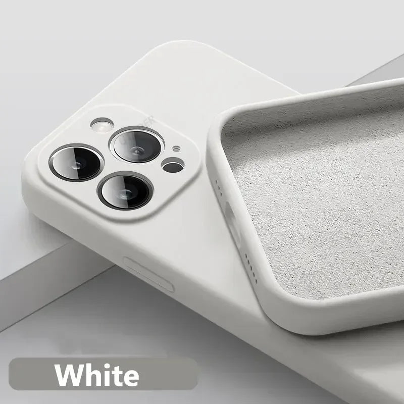 Solid Color Silicone Phone Case