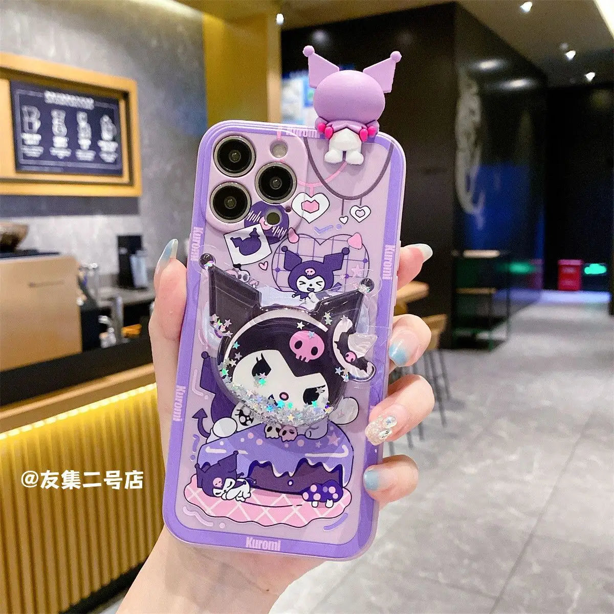Sanrio Kuromi Shoulder Strap Phone Case