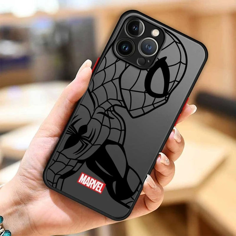 Marvel Character Clear Phone Case For iPhone
